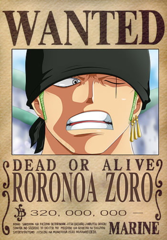 Premium Vector | One piece anime wanted poster