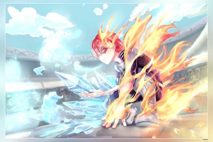 My Hero Academia Anime Hero Shoto Todoroki Matte Finish Poster P-12133  Paper Print - Animation & Cartoons posters in India - Buy art, film,  design, movie, music, nature and educational paintings/wallpapers at