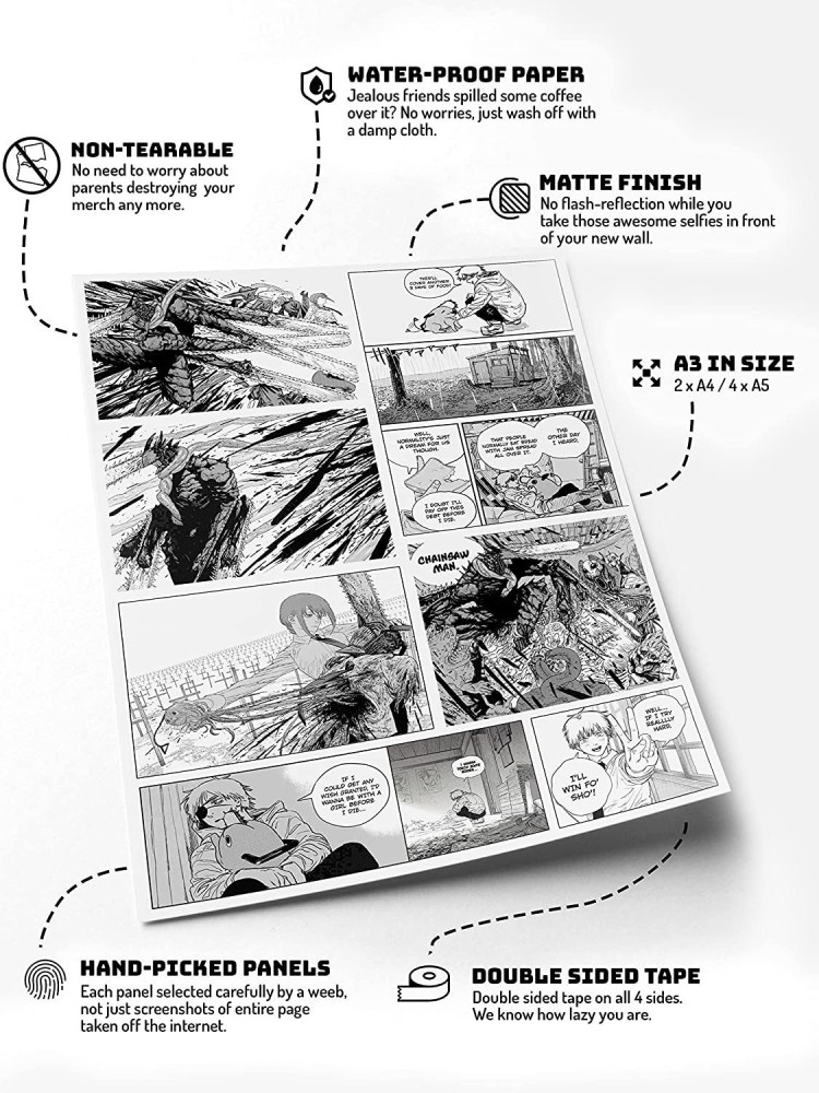 Manga paper, 29.7 x 21 cm (A4), 250 g, 20 sheets
