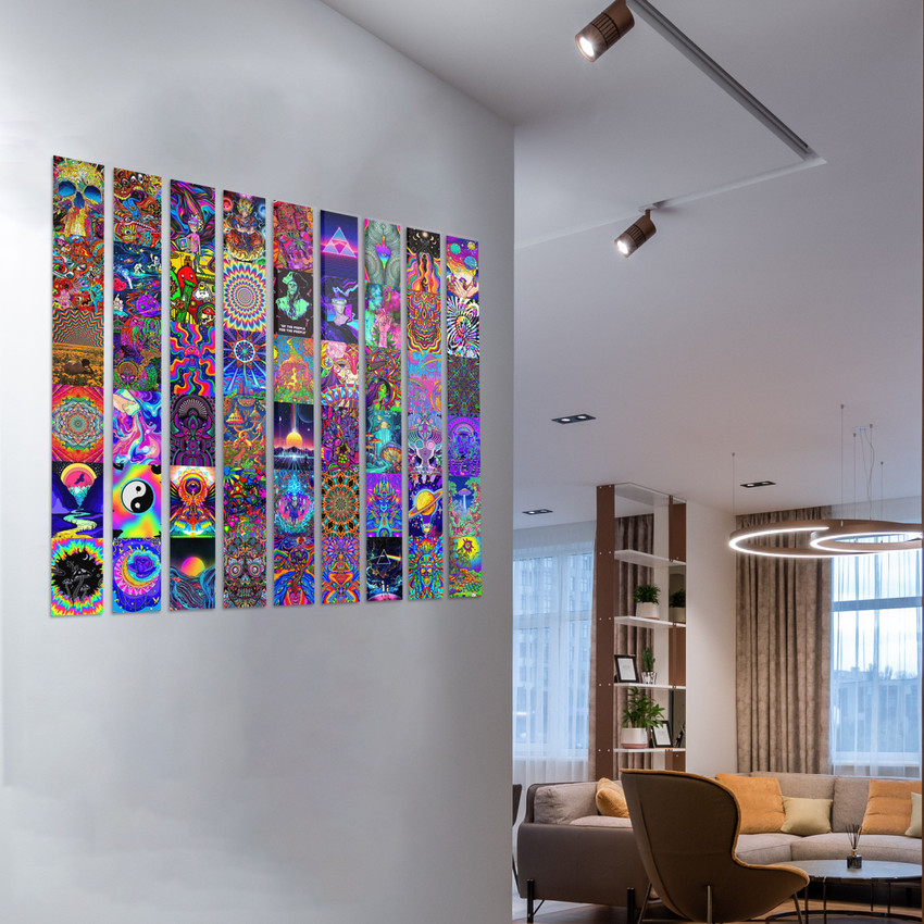 Trippy wall deals posters