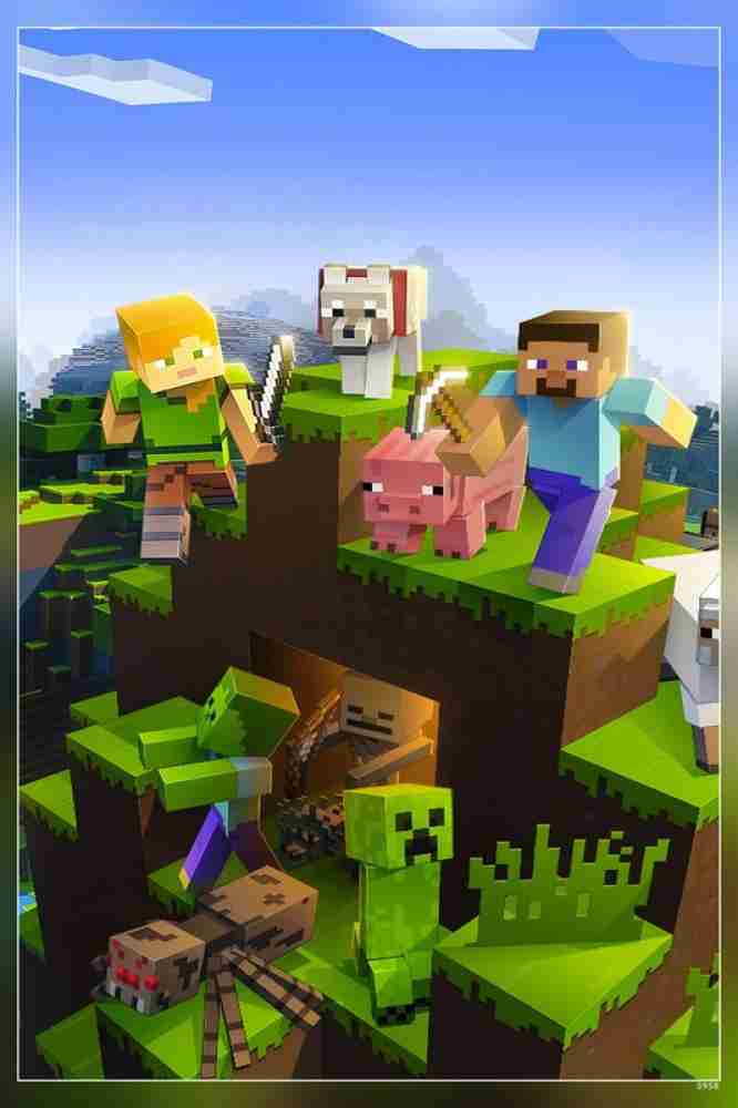 Minecraft Multicolour Photo Paper Print Poster Photographic Paper  Photographic Paper - Gaming posters in India - Buy art, film, design,  movie, music, nature and educational paintings/wallpapers at