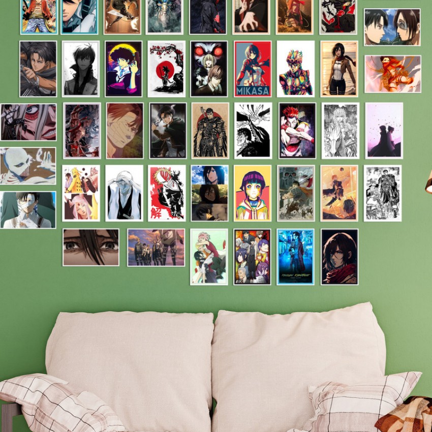 Anime Room Decor Aesthetic Pictures Wall Collage Kit 50pcs (z)