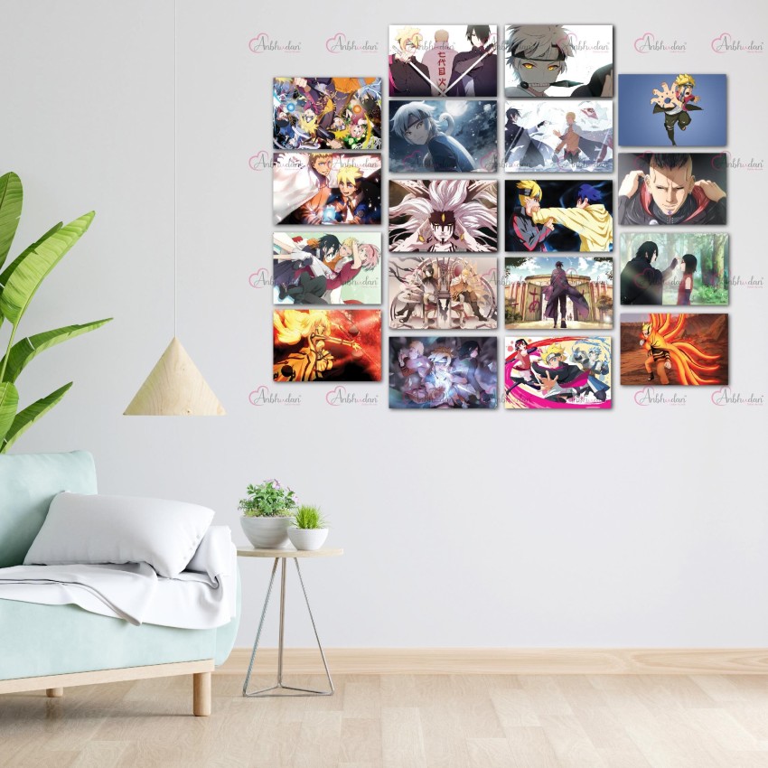 Naruto Uzumaki Purple Light (5 Panel) Anime Wall Art