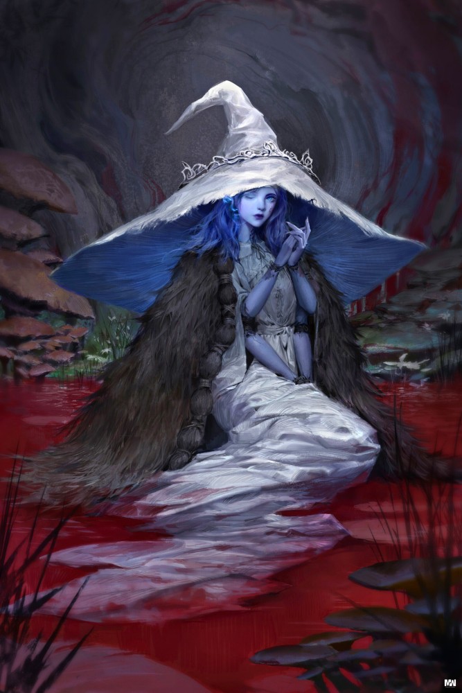 Exclusive ELDEN RING art print of Ranni The Witch