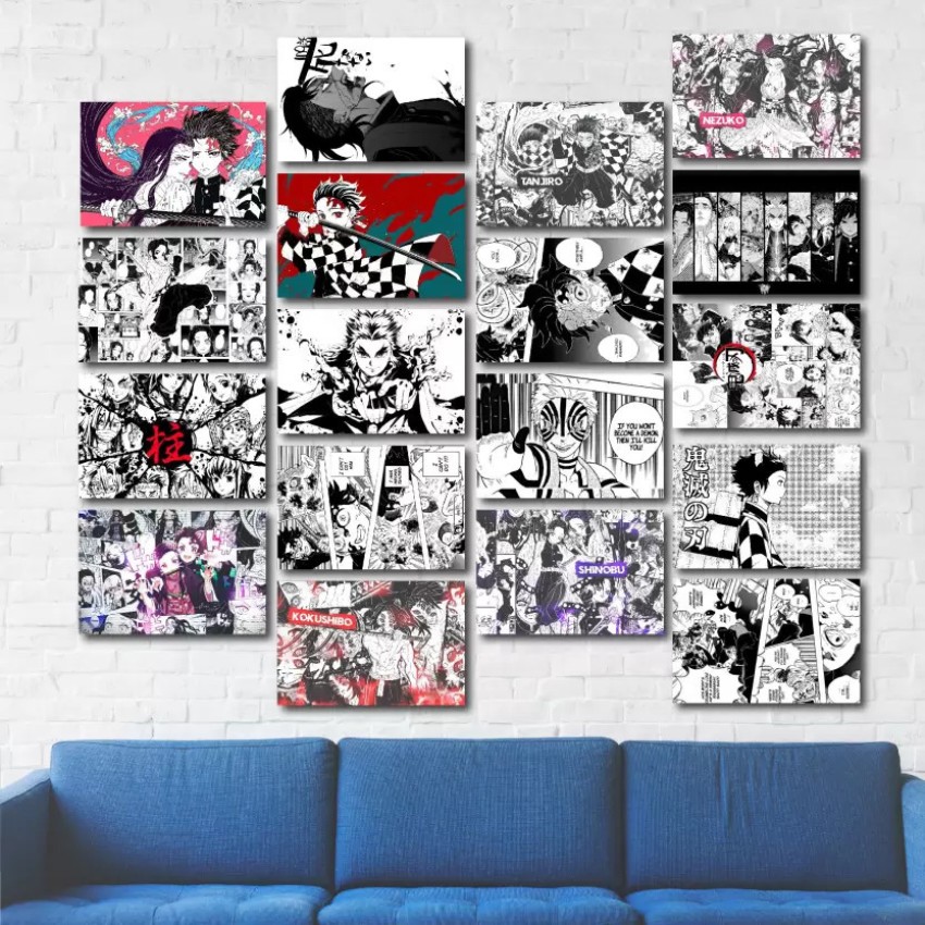 PRINTED 144 PCS Manga Panel Wall Collage, Anime Wall Collage Kit, Comic  Panels Wall Collage, Anime Manga Wall Art,teen Room Wall Decor 