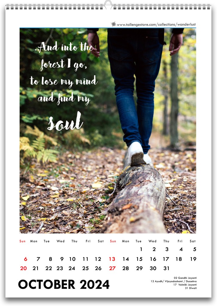 Desk Calendar 2024 - Wanderlust Travel Paper Print - Places posters in  India - Buy art