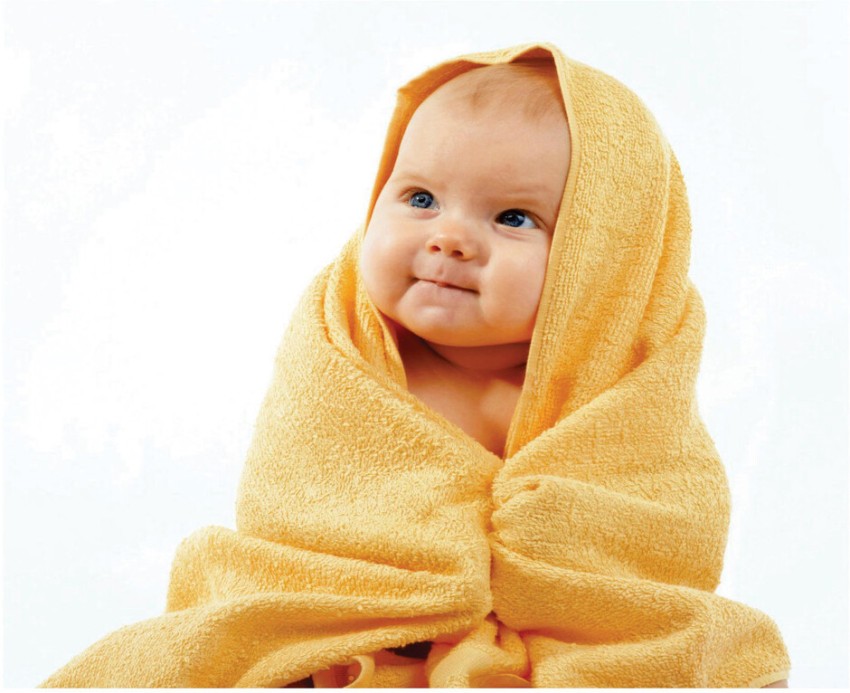 Cute baby in towel hot sale