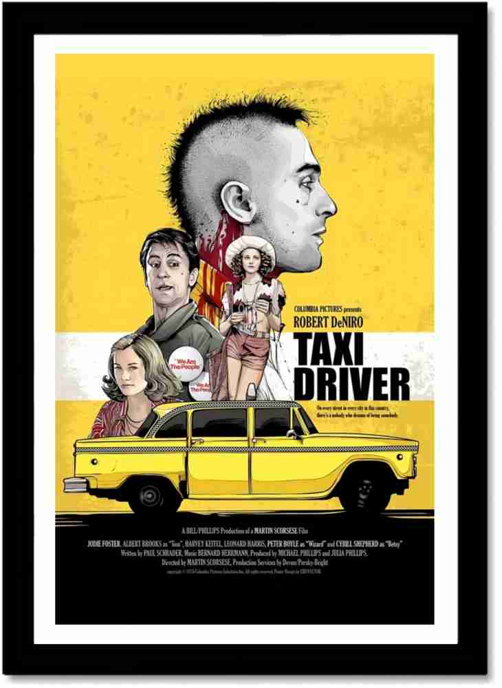 Taxi driver Movie poster for room and home decor, Movie posters for office  Paper Print - Movies posters in India - Buy art, film, design, movie,  music, nature and educational paintings/wallpapers at