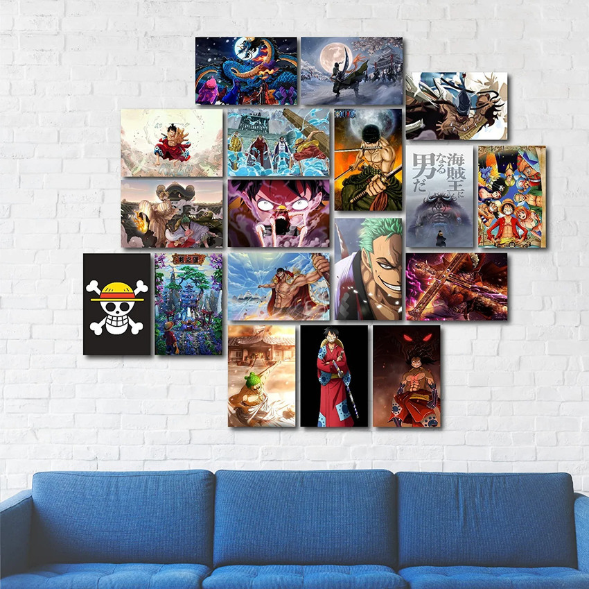 One Piece Monkey D Luffy Gear 5 Anime Canvas Manga Poster Print Wall Art