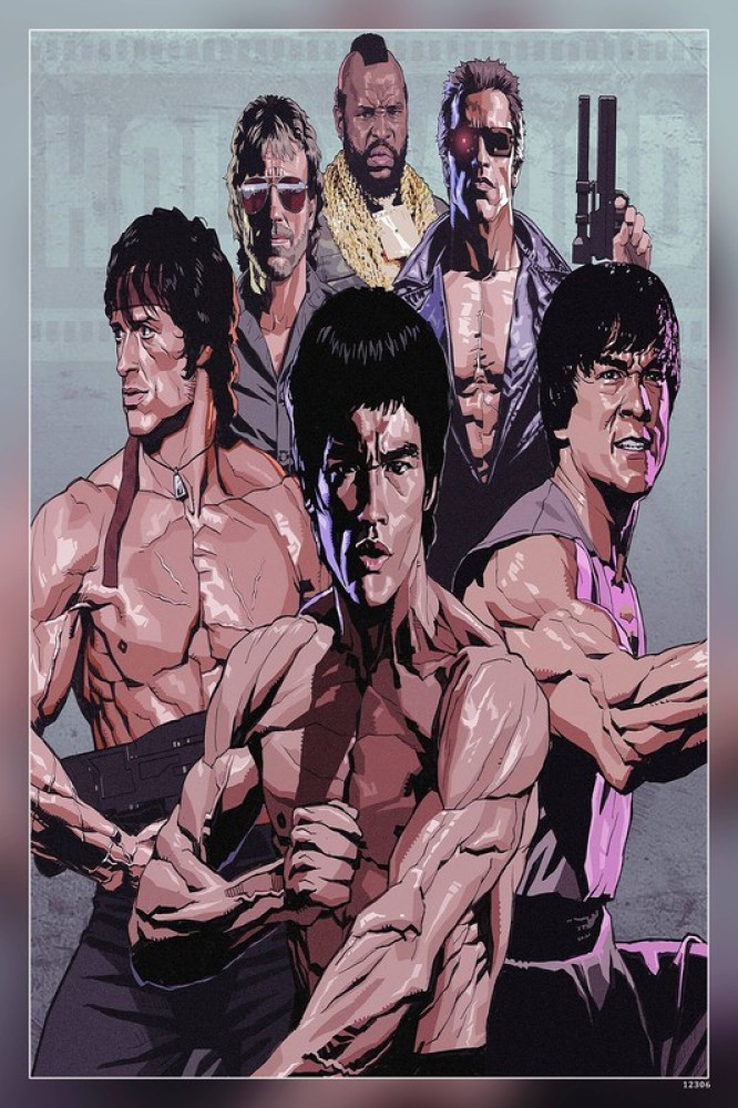 Bruce Lee und Jackie Chan Tapete