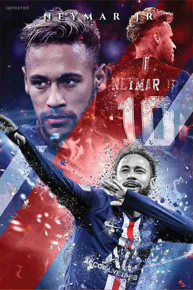 Neymar Jr PSG Paris Saint-Germain, an art print by ArtStudio 93 - INPRNT