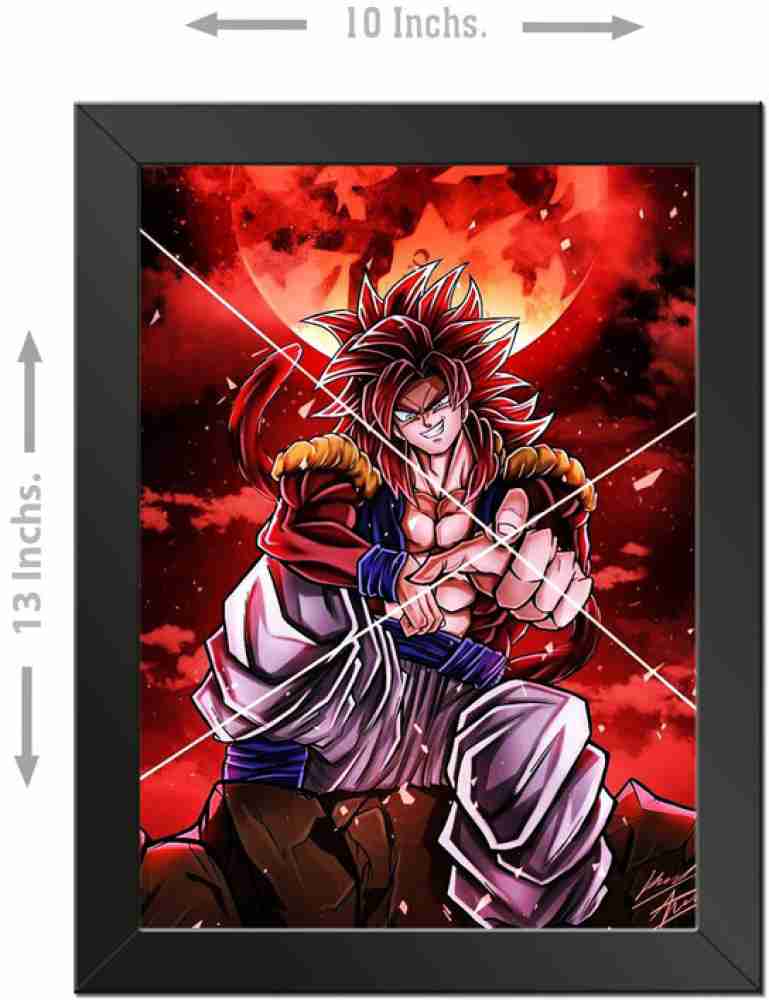 dragon ball z goku super saiyan Wall Poster Print on Art Paper