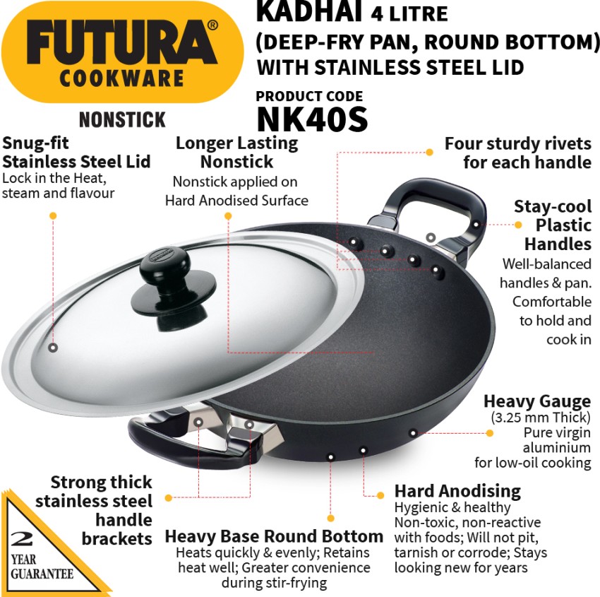 Hawkins futura kadai 2025 with induction base