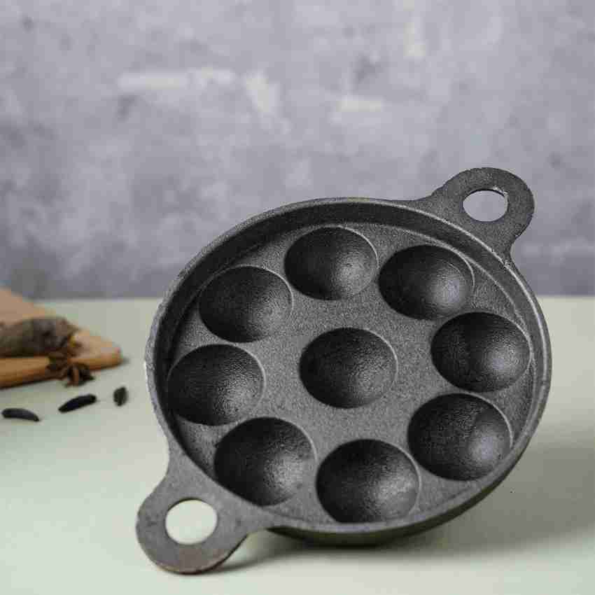 The Indus Valley Super Smooth Cast Iron Paniyaram/Appe/Ponganalu