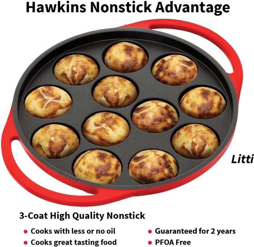 Hawkins 30 Cm Die-Cast Multi Snack Pan With Glass Lid, Nonstick