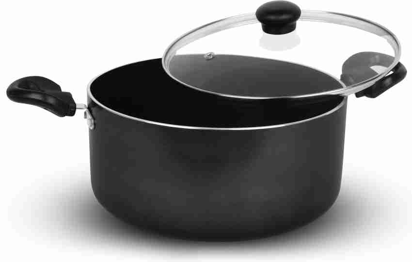 Aluminium Non-Stick Coated 4.5 Litres Stewpan, 24 cm Biryani pot