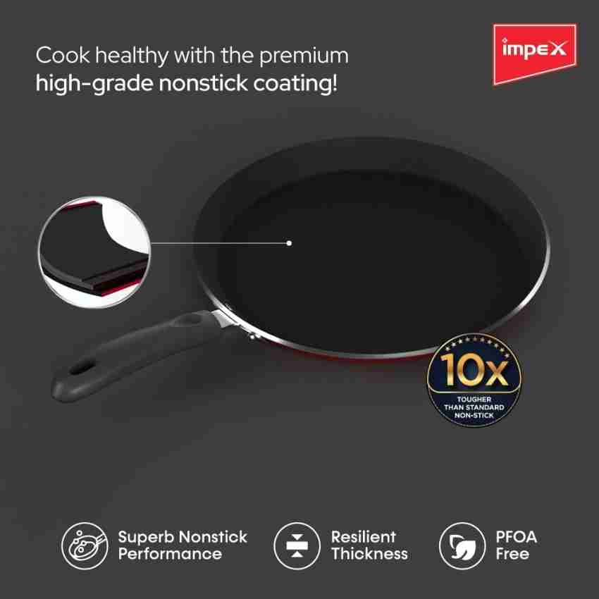 Impex ITP-2820 Induction Base Nonstick Aluminium Tawa Pan (28