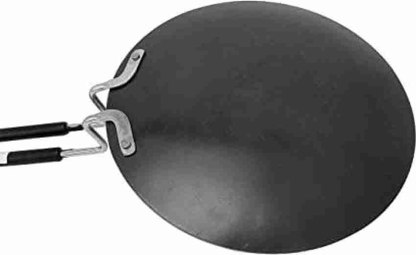 Skyrich Iron Roti Tawa Pan with Steel Handle (Black) - Set of 2 Flat Pan 10  cm diameter with Lid 100 L capacity Price in India - Buy Skyrich Iron Roti  Tawa