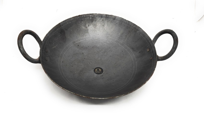 Iron Gravy Kadai,iron Kadai,frying Pan for Cooking,pan Heavy Base Iron  Kadhai,handmade Pan Loha,lokhand,lokhandi Black,premium Cast Iron Wok 