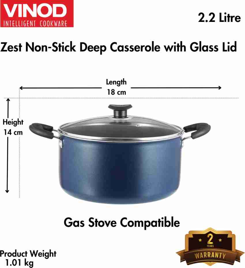 Buy Vinod Zest Non-Stick Biryani Pot - 14 L with SS & Aluminium