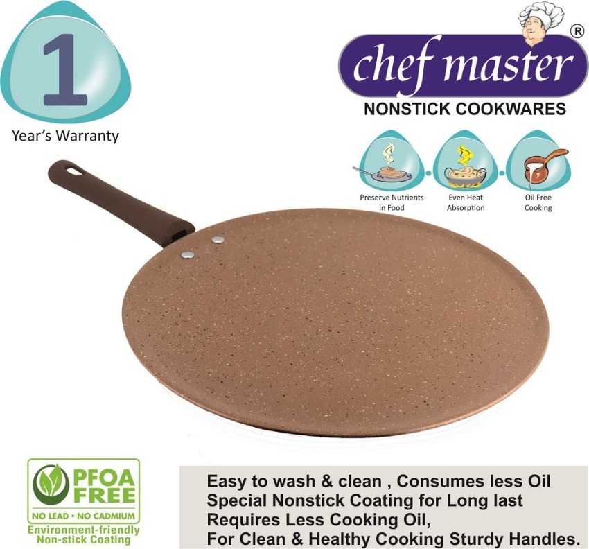 Kitchen Chef Non Stick Induction Bottom Roti Tawa 25.5 cm diameter