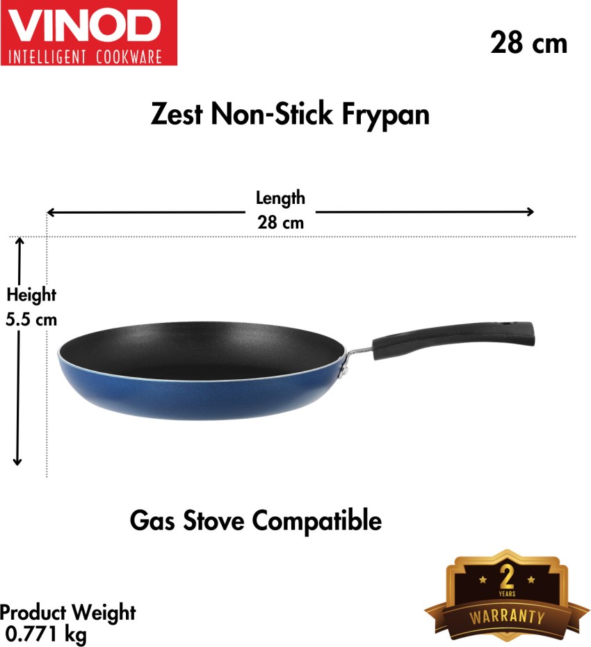  Vinod Hanos Non Stick Wok - 22: Home & Kitchen