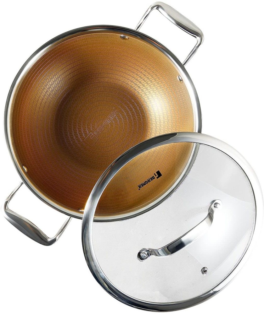 Bergner Hitech Triply Stainless Steel Non Stick Roti Tawa, 28 cm- Free  Shipping