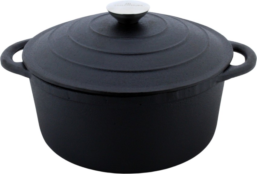 Cast Iron Dutch Oven Pot, Casserole, Biryani Pot, Cooking Pot, Pre –  TRILONIUM