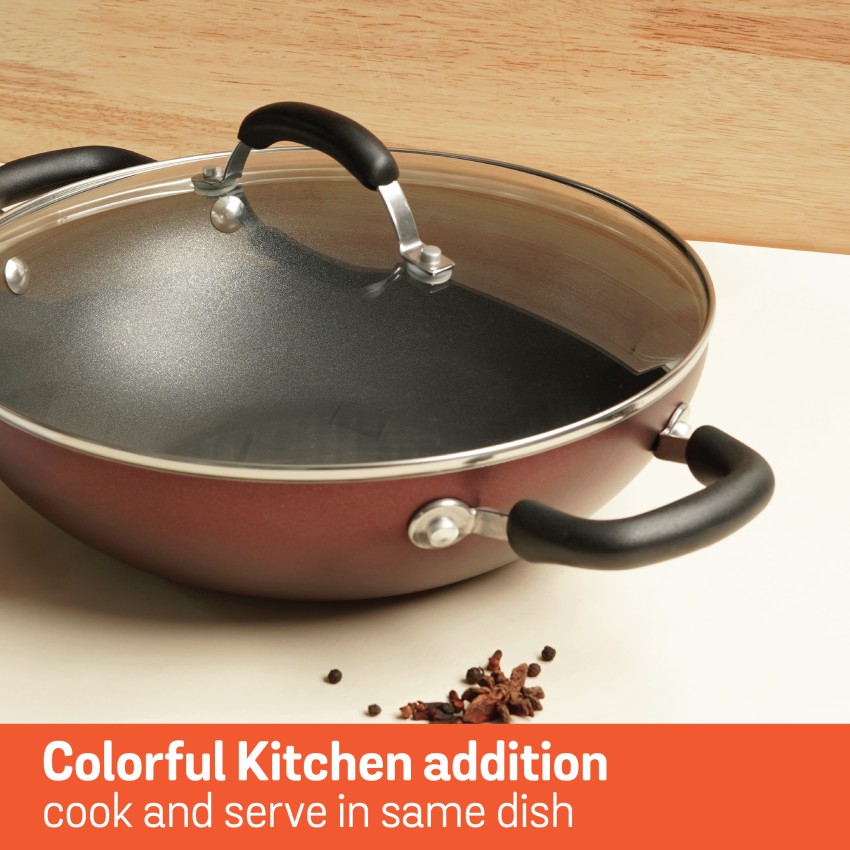 Circulon Origins Non-Stick 30cm Kadai/Wok with Lid - PotsandPans India