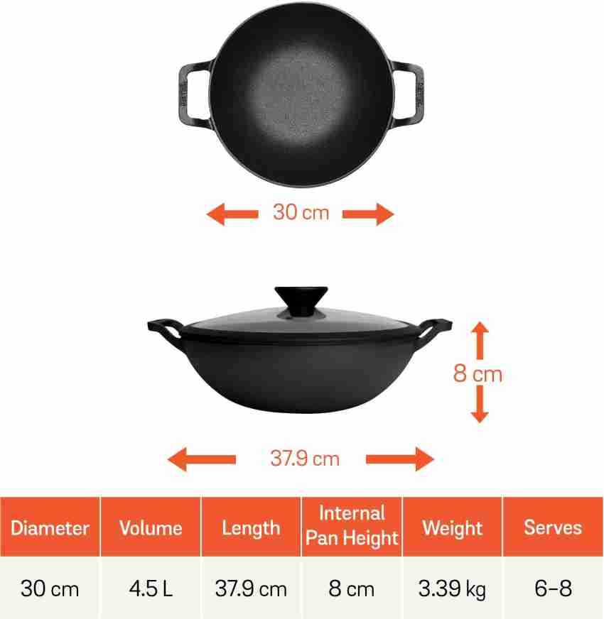 Wok with Glass Lid