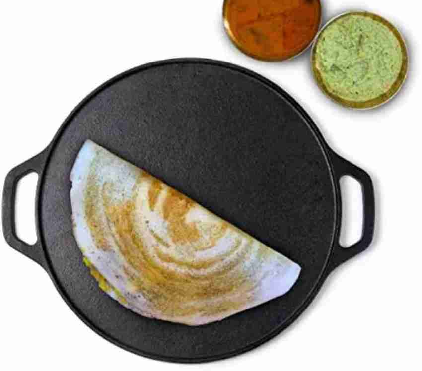 Forza Cast-iron Grill Pan, 26cm and Forza Cast-iron Dosa Tawa