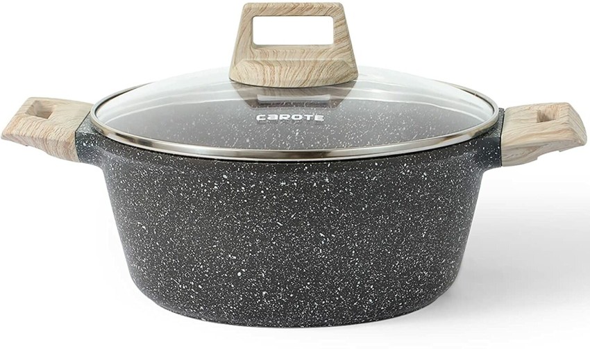 CaROTE Handi with , Stew &Sauce Pot for Deep Frying Pot 28 cm diameter 6.3  L capacity with Lid Price in India - Buy CaROTE Handi with , Stew &Sauce  Pot for