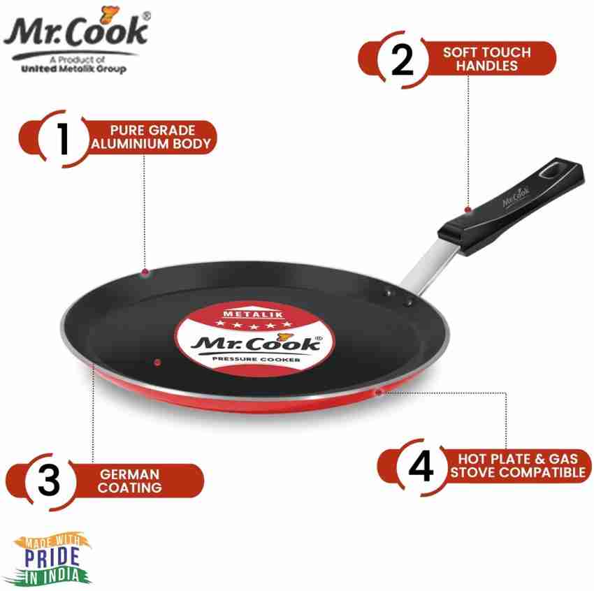 Prestlee Nonstick Tawa 280 MM 2.6 MM Thickness-Tawa/tawa for dosa/tawa set/ Tawa stand/