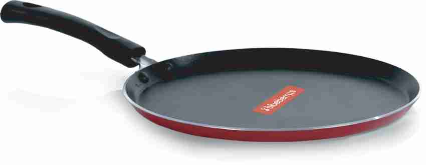 Buy Kitchen Essentials Stainless Steel Non-Stick Tawa - 3 Layer Coating,  Induction Base, 28 cm, Bakelite Handle Online at Best Price of Rs 499 -  bigbasket