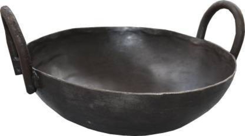 Buy Jikoni Pre-Seasoned Cast Iron Kadai, 10 inch (260mm, Cast Iron