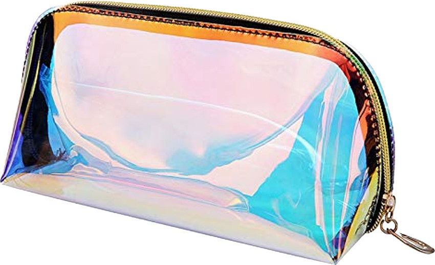Matra Holographic Travel Cosmetic Makeup Pouch Bag with Zipper