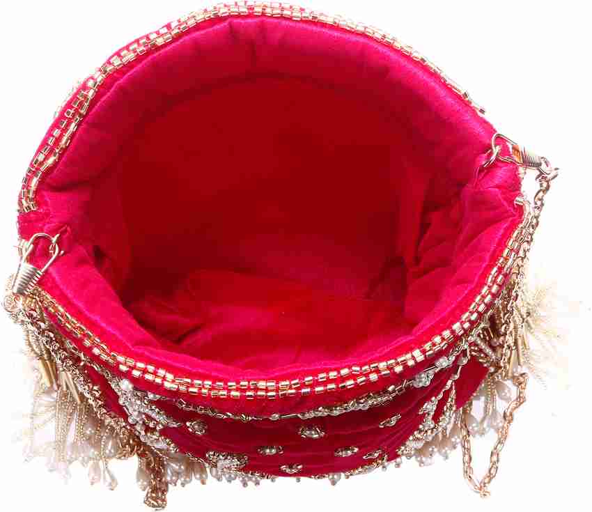 Swisni Designer Embroidered Traditional Style Potli Bag For Women Potli Black Price in India Flipkart