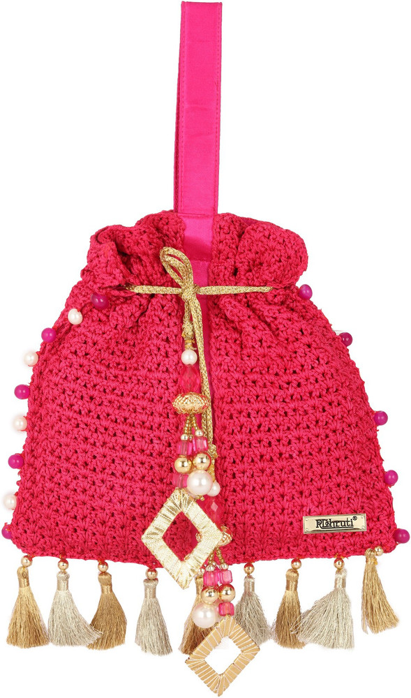 Crochet potli bags sales