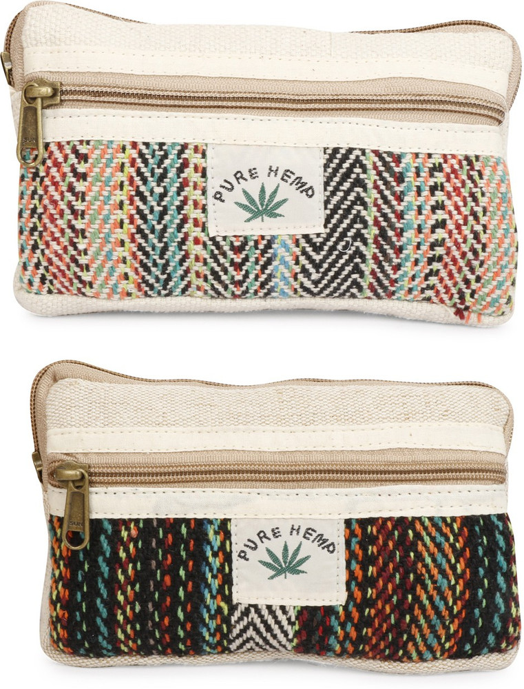 LONGING TO BUY Hemp Multicolored Coin Pouch Coin Purse