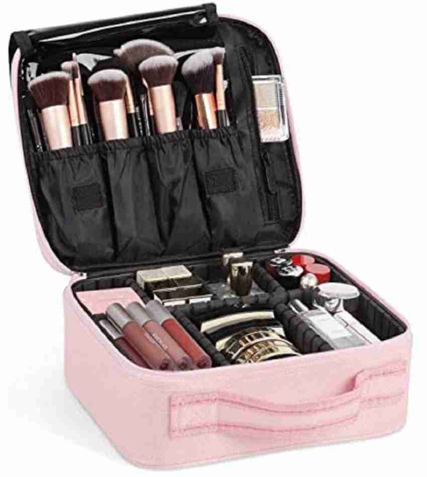 ELITEHOME Double-Layer Pink Cosmetic Bag, Makeup Organizer Bag, Toiletry Bag  Multi-Purpose Vanity Box Price in India - Buy ELITEHOME Double-Layer Pink Cosmetic  Bag, Makeup Organizer Bag, Toiletry Bag Multi-Purpose Vanity Box online