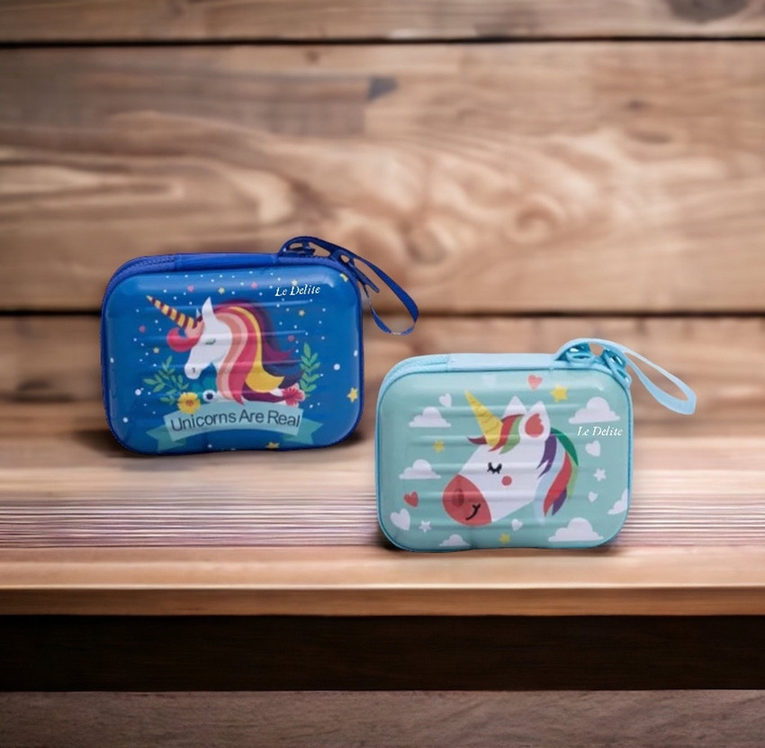Le Delite Unicorn Tin pouch coin hardtop case wallet girls kids Multicolor pack 2 pieces Coin Purse Multicolor Price in India Flipkart