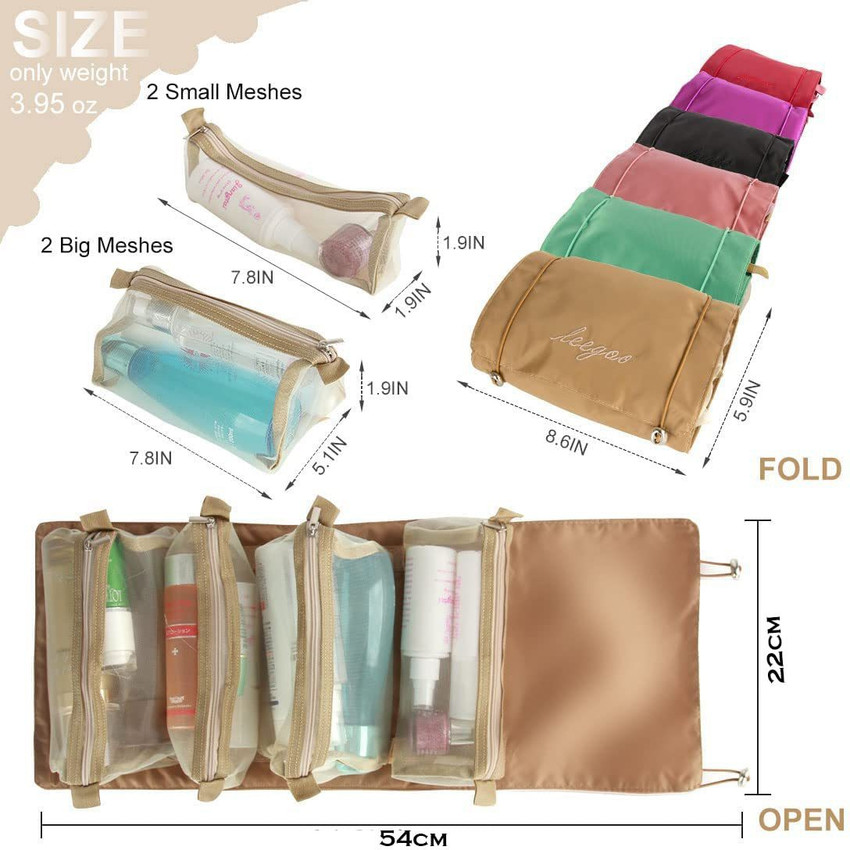 Fold up hot sale makeup bag