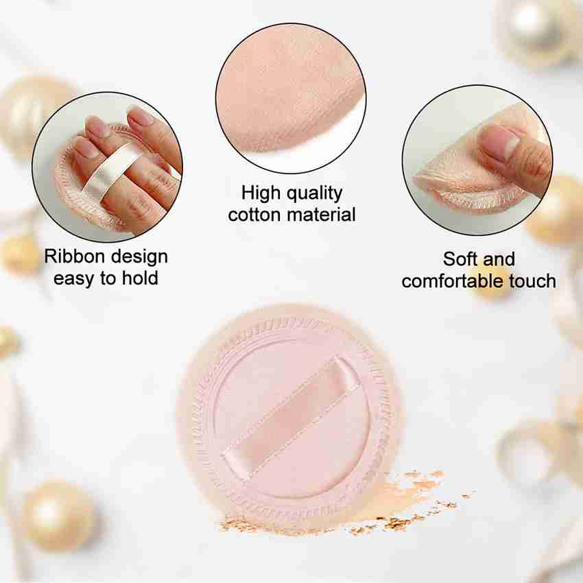 MYYNTI Round Powder Puff for Makeup Face Velour Puff for Loose