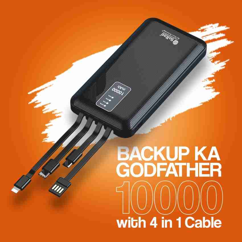 1000000mAh Wireless Power Bank Fast Charging 4-USB Portable