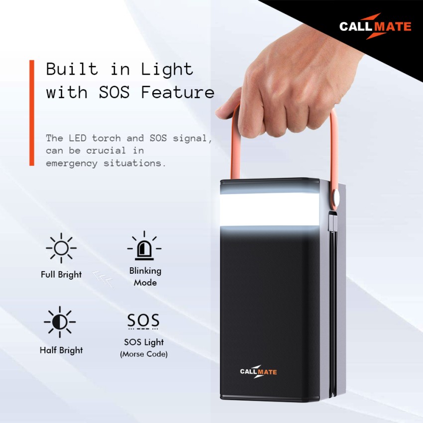 Callmate 100000 mAh 23 W Power Bank Price in India - Buy Callmate 100000  mAh 23 W Power Bank online at