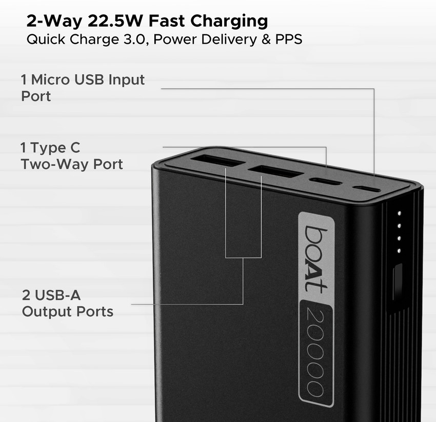 Boat power bank on sale 20000mah