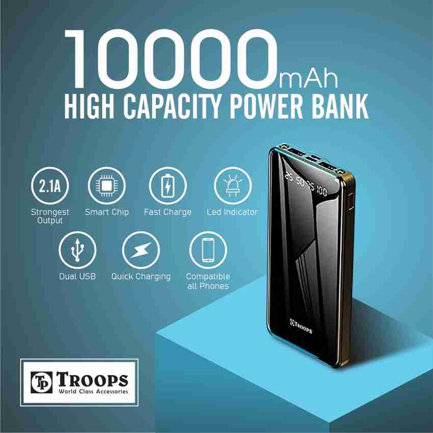 TP TROOPS 10000 mAh Power Bank Price in India Buy TP TROOPS