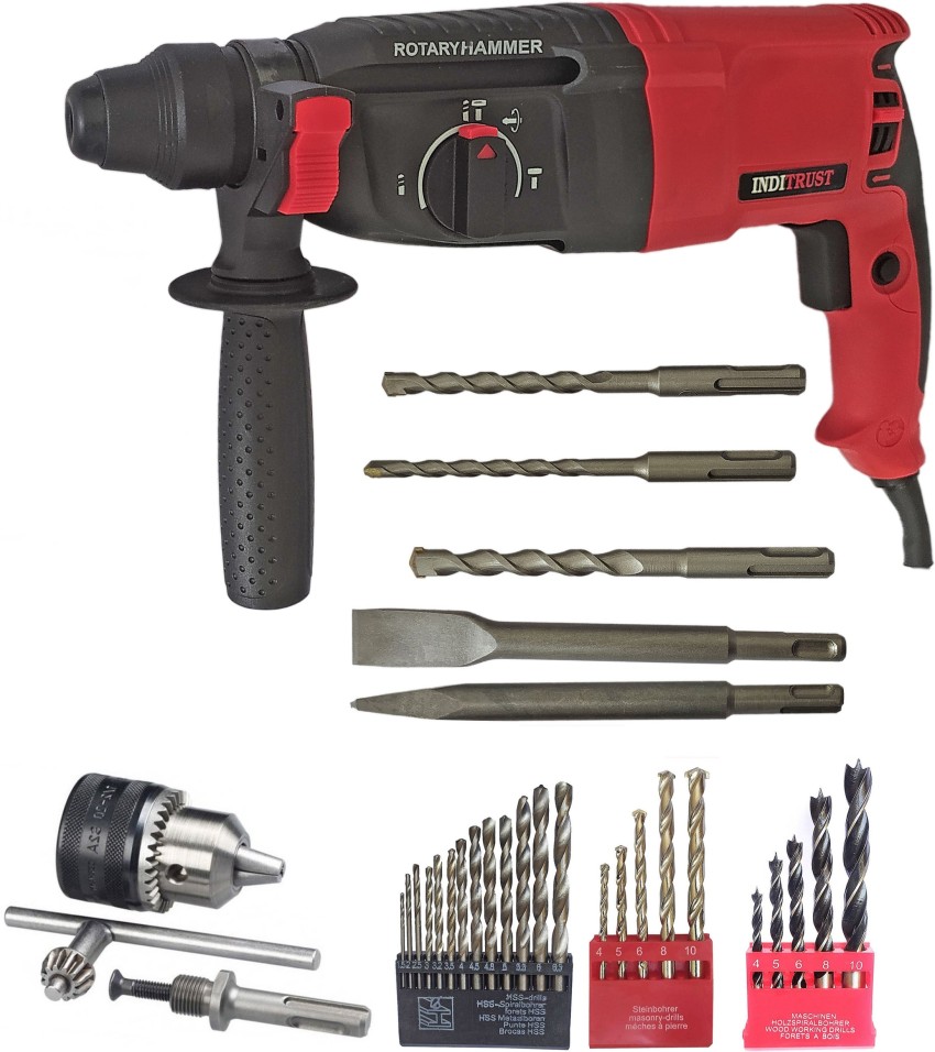 Inditrust 6 MONTH WARRANTY 1250w 26MM HAMMER DRILL MACHINE HEAVY