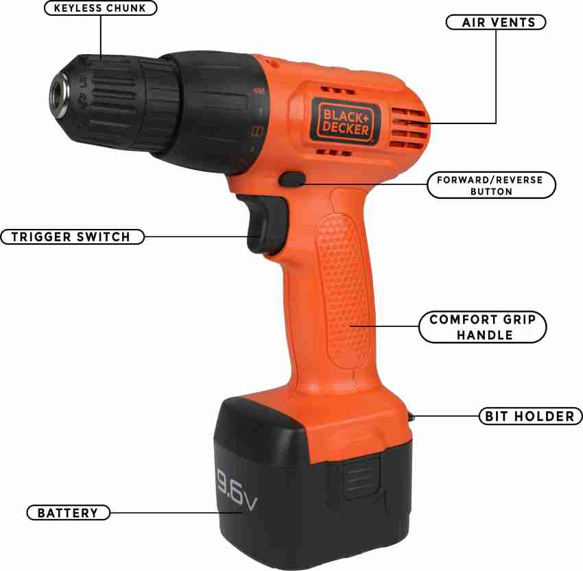 Black and decker hand drill deals battery