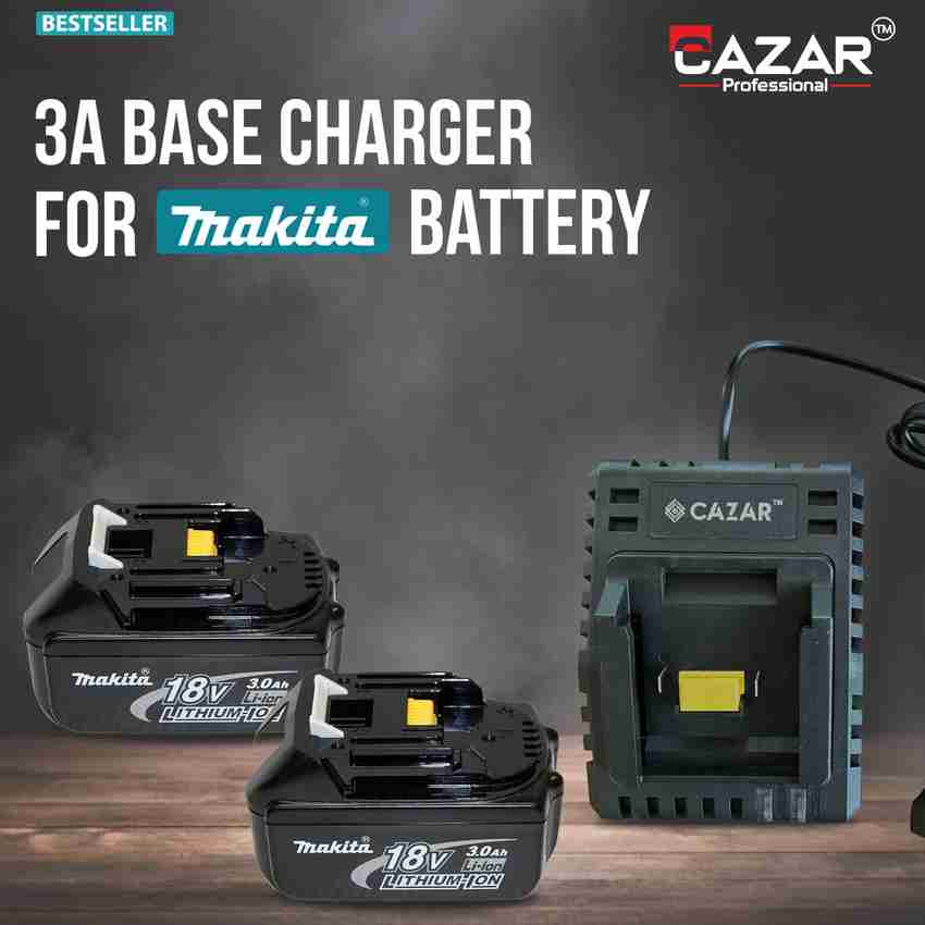 CAZAR 3A Base Charger with Yellow Chip for All Makita Cordless